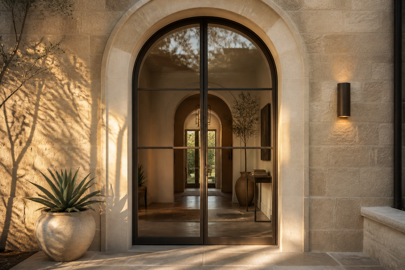 VLX 100 Arched / Custom Door in Los Angeles, CA | Westlight Windows & Doors - detail 3
