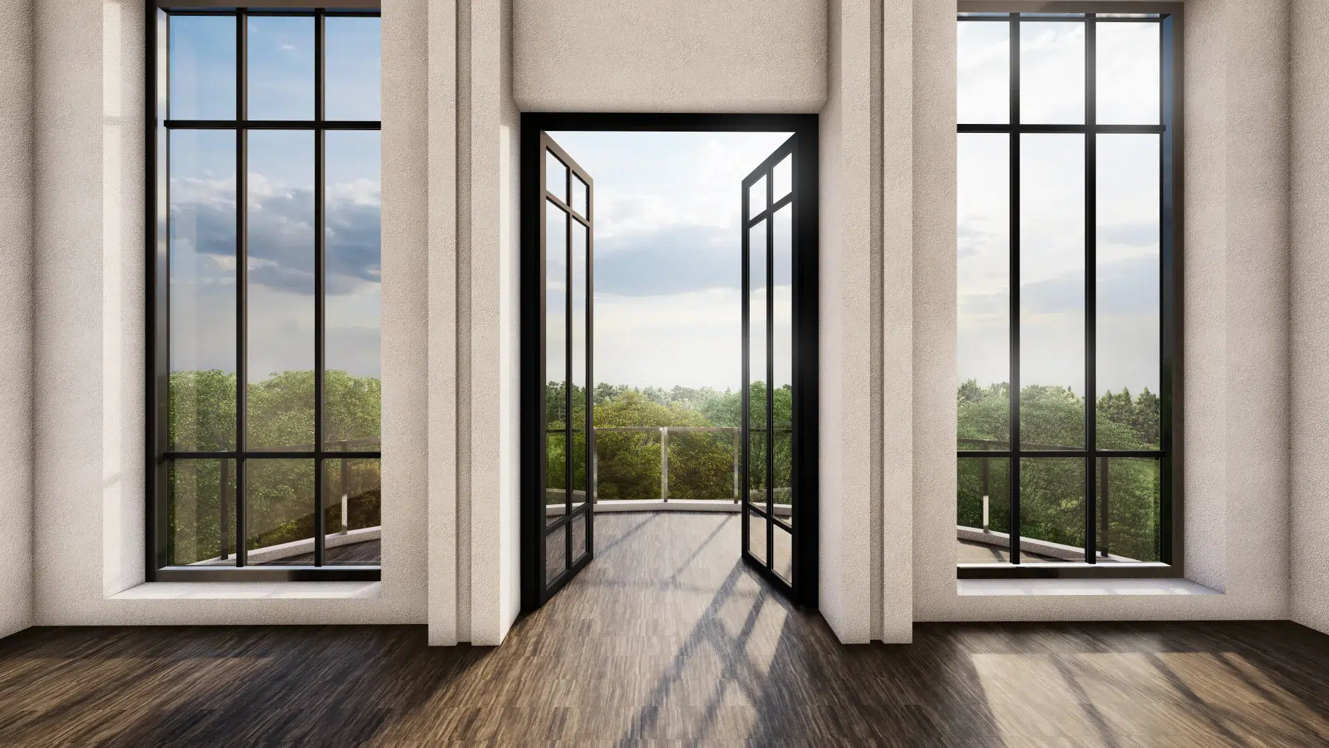 VLX 100 Double Swing / French Door in Los Angeles, CA | Westlight Windows & Doors - detail 1