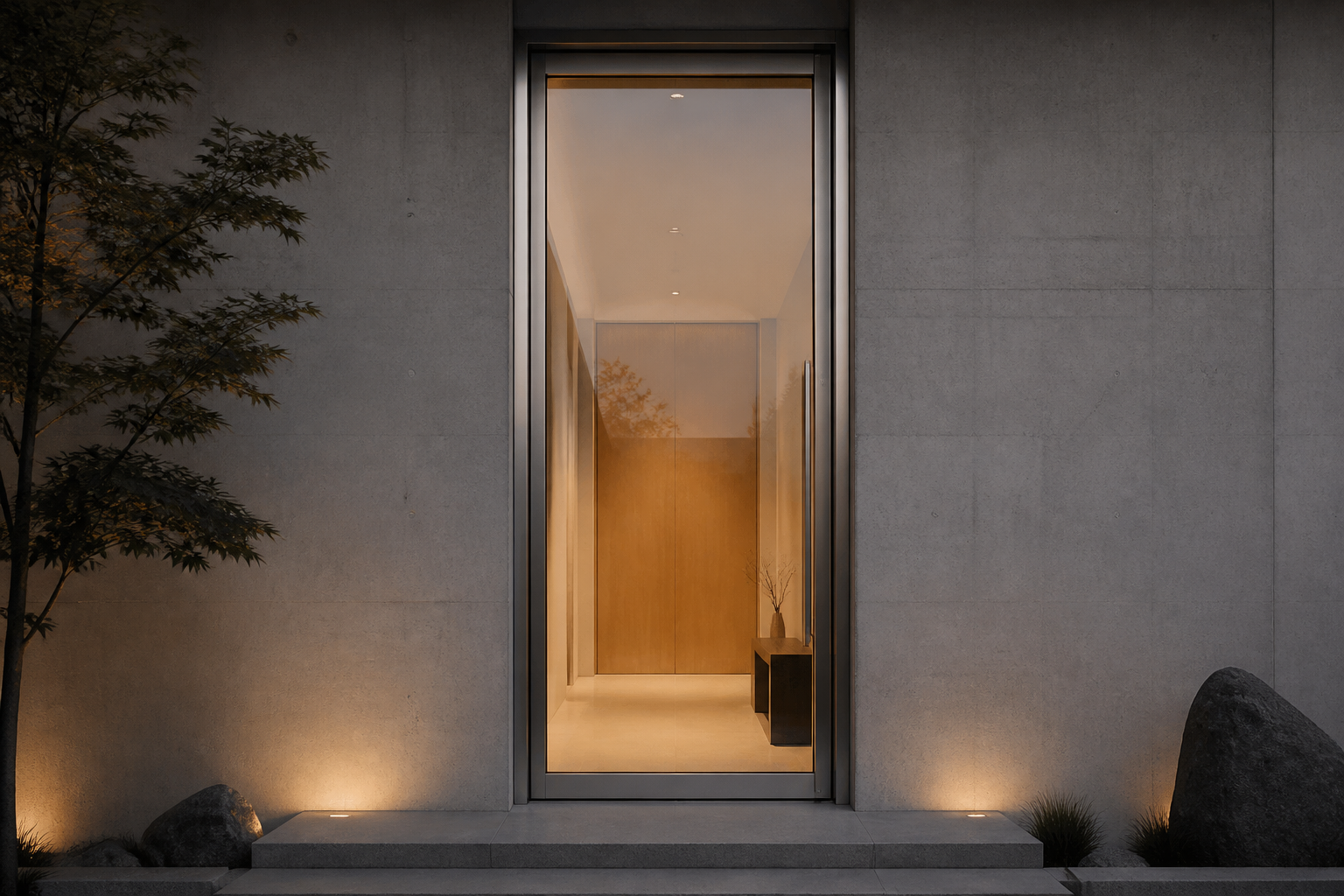 VLX 100 Pivot Door in Los Angeles, CA | Westlight Windows & Doors - detail 2